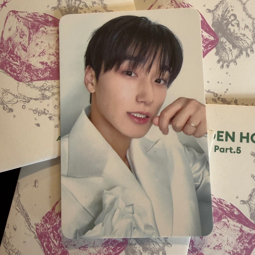 ATEEZ SAN Golden Hour Part 5 Pop Up Random Trading Card Photocard